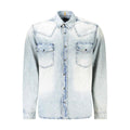 Hugo Boss Blue Cotton Shirt by Hugo Boss