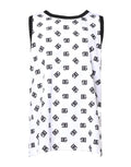 Dolce & Gabbana White Polyester Sleeveless DG Logo T-shirt by Dolce & Gabbana