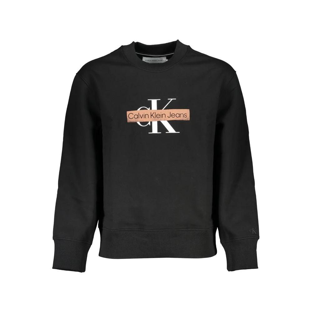 Sweat-shirt Calvin Klein en coton noir pour homme