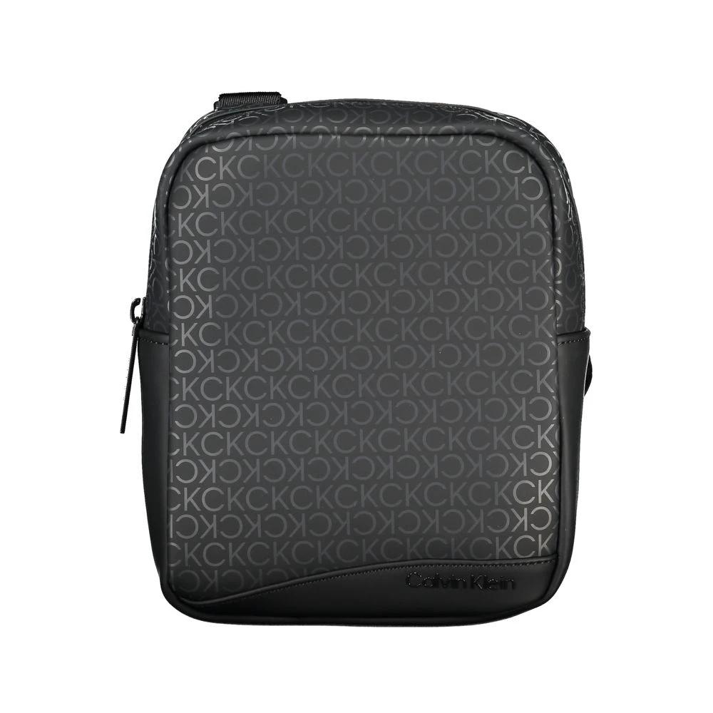 Calvin Klein Black Polyester Men Shoulder Bag Calvin Klein