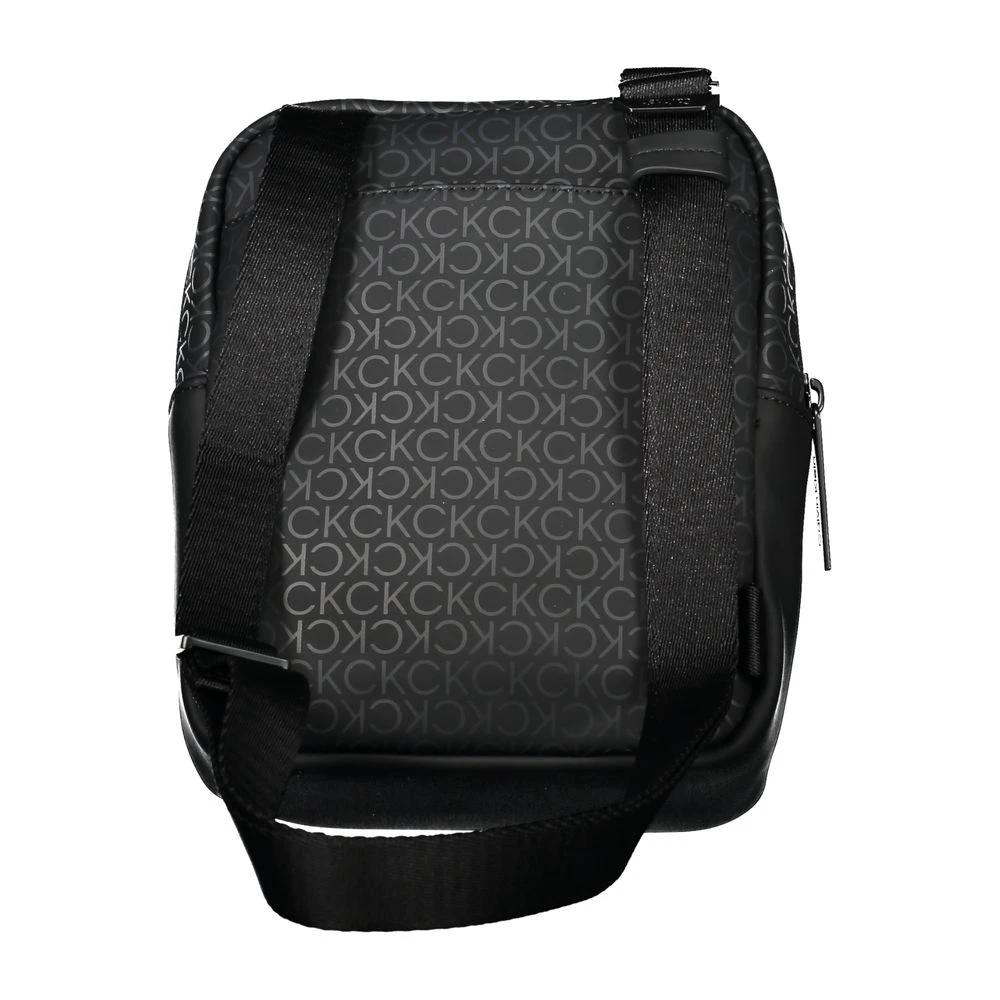 Calvin Klein Black Polyester Men Shoulder Bag Calvin Klein