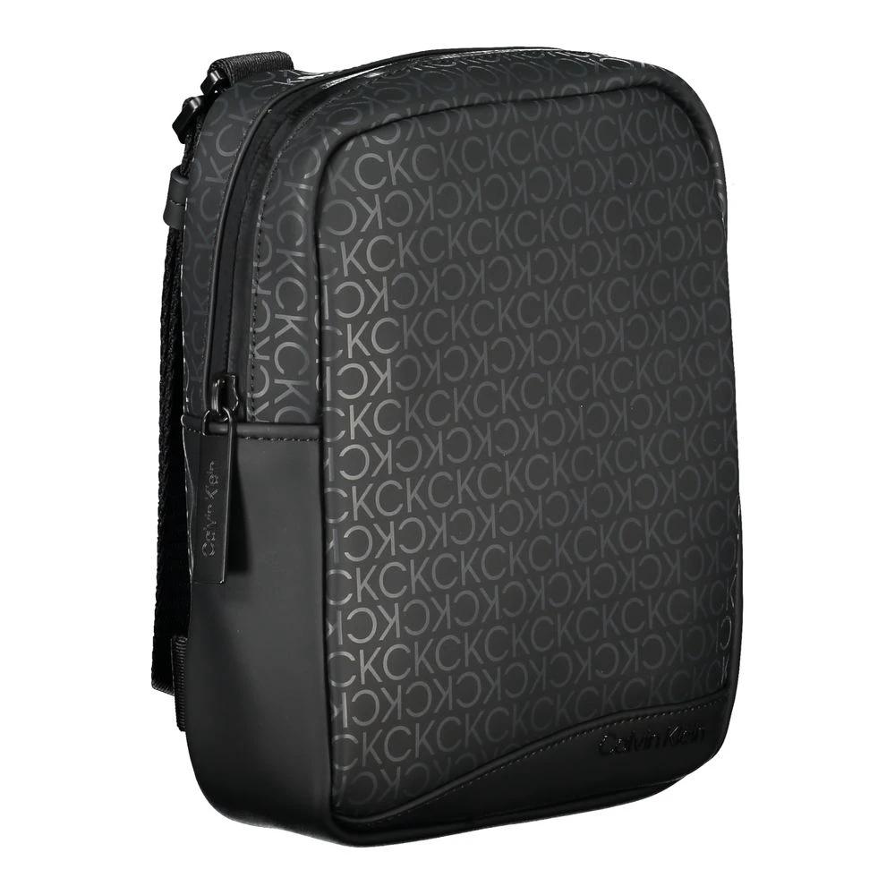 Calvin Klein Black Polyester Men Shoulder Bag Calvin Klein