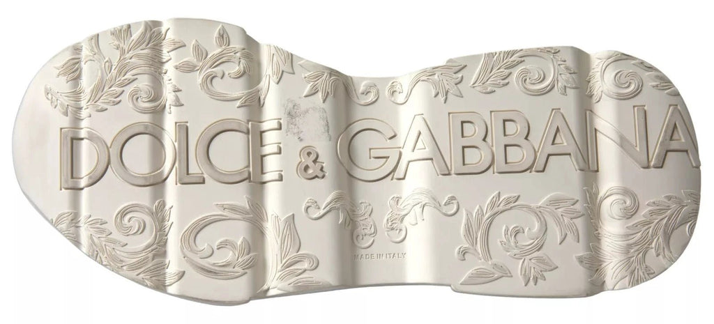 Dolce & Gabbana Sneakers White Beige Leather Sport DAYMASTER Shoes by Dolce & Gabbana