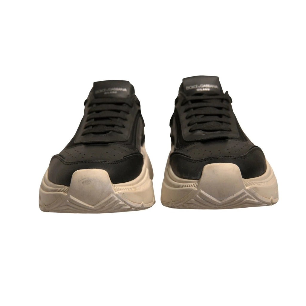 Dolce & Gabbana Black White Daymaster Low Top Sneakers Shoes by Dolce & Gabbana
