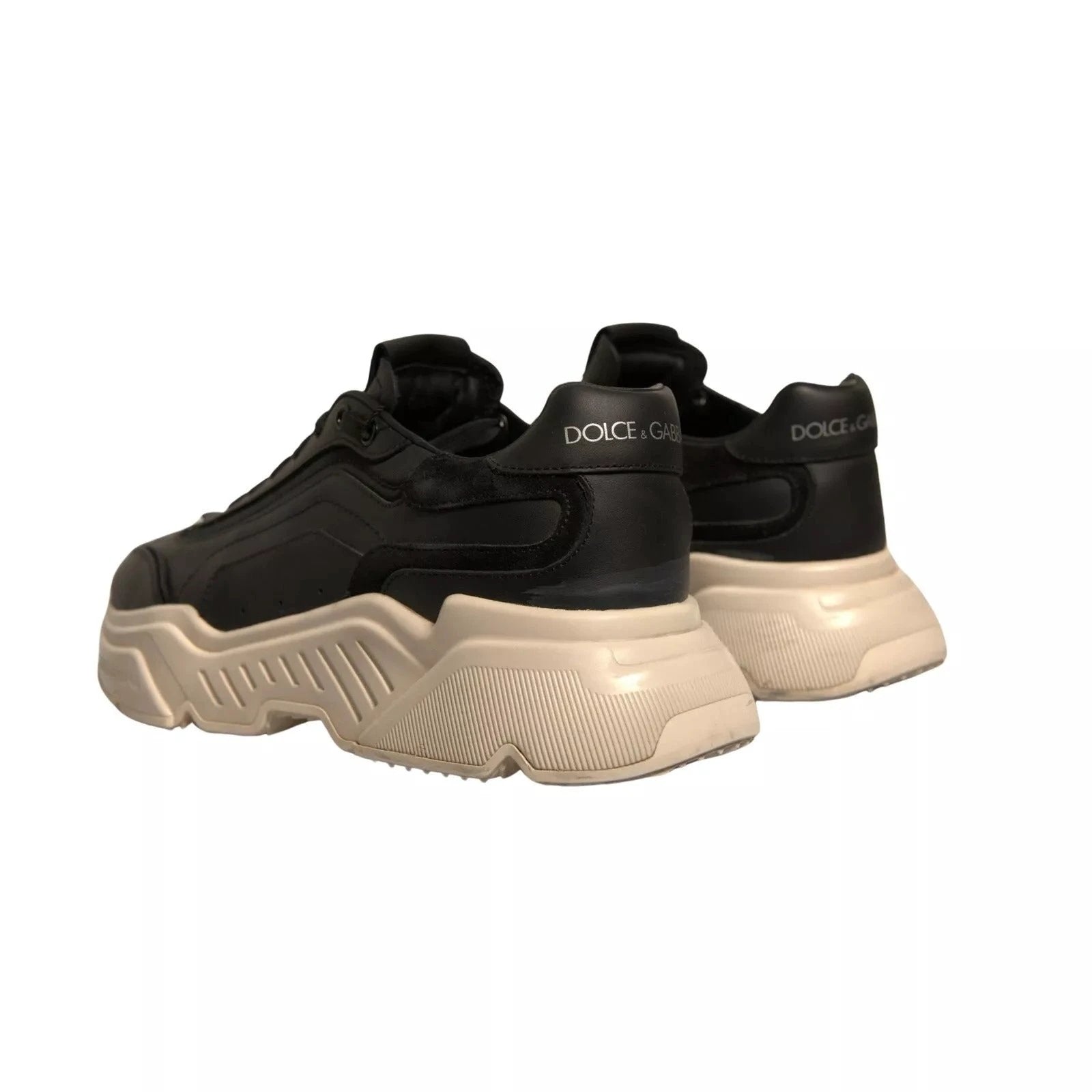 Dolce & Gabbana Black White Daymaster Low Top Sneakers Shoes by Dolce & Gabbana