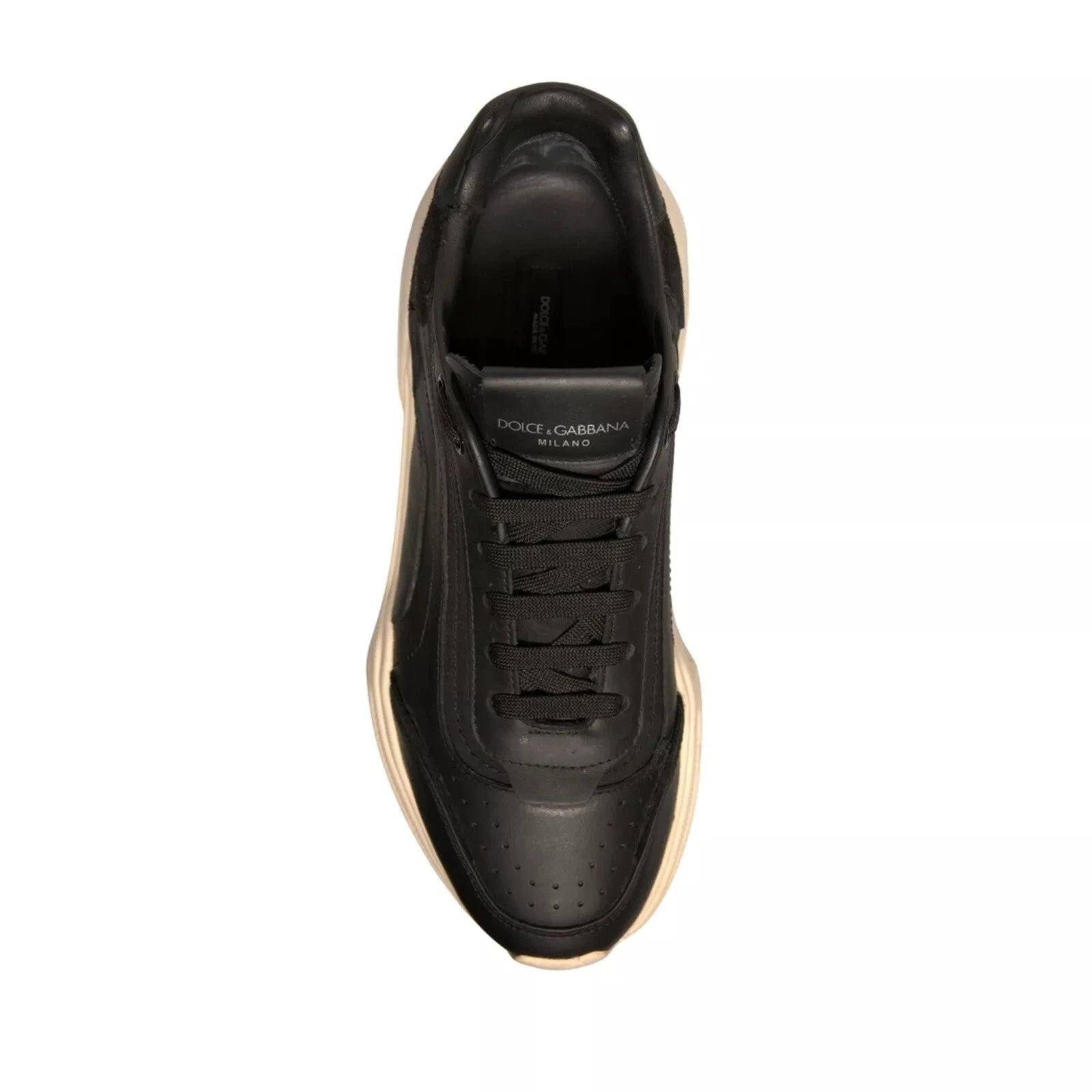 Dolce & Gabbana Black White Daymaster Low Top Sneakers Shoes by Dolce & Gabbana