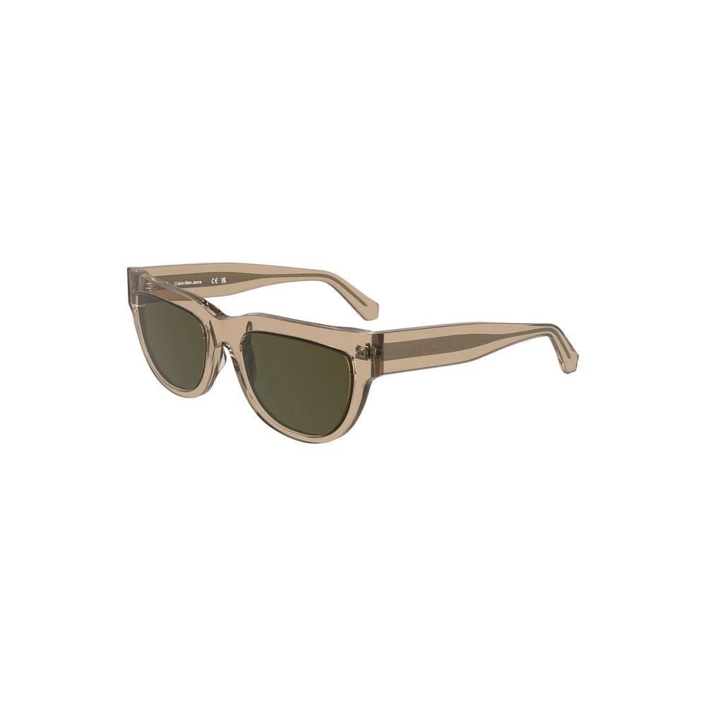Lunettes de soleil Calvin Klein Marrone en acétate pour femmes