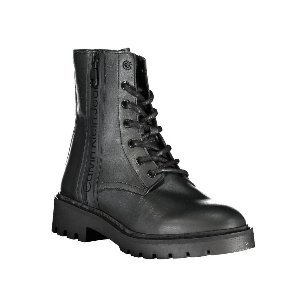 Calvin Klein Black Polyurethane Women Ankle Boot Calvin Klein