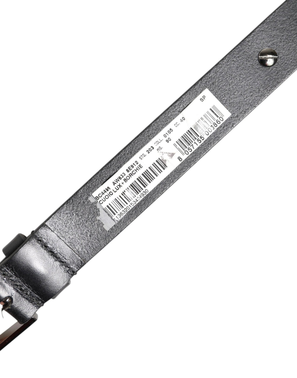 Dolce & Gabbana Black Luxury Leather DG Studs Buckle Belt by Dolce & Gabbana