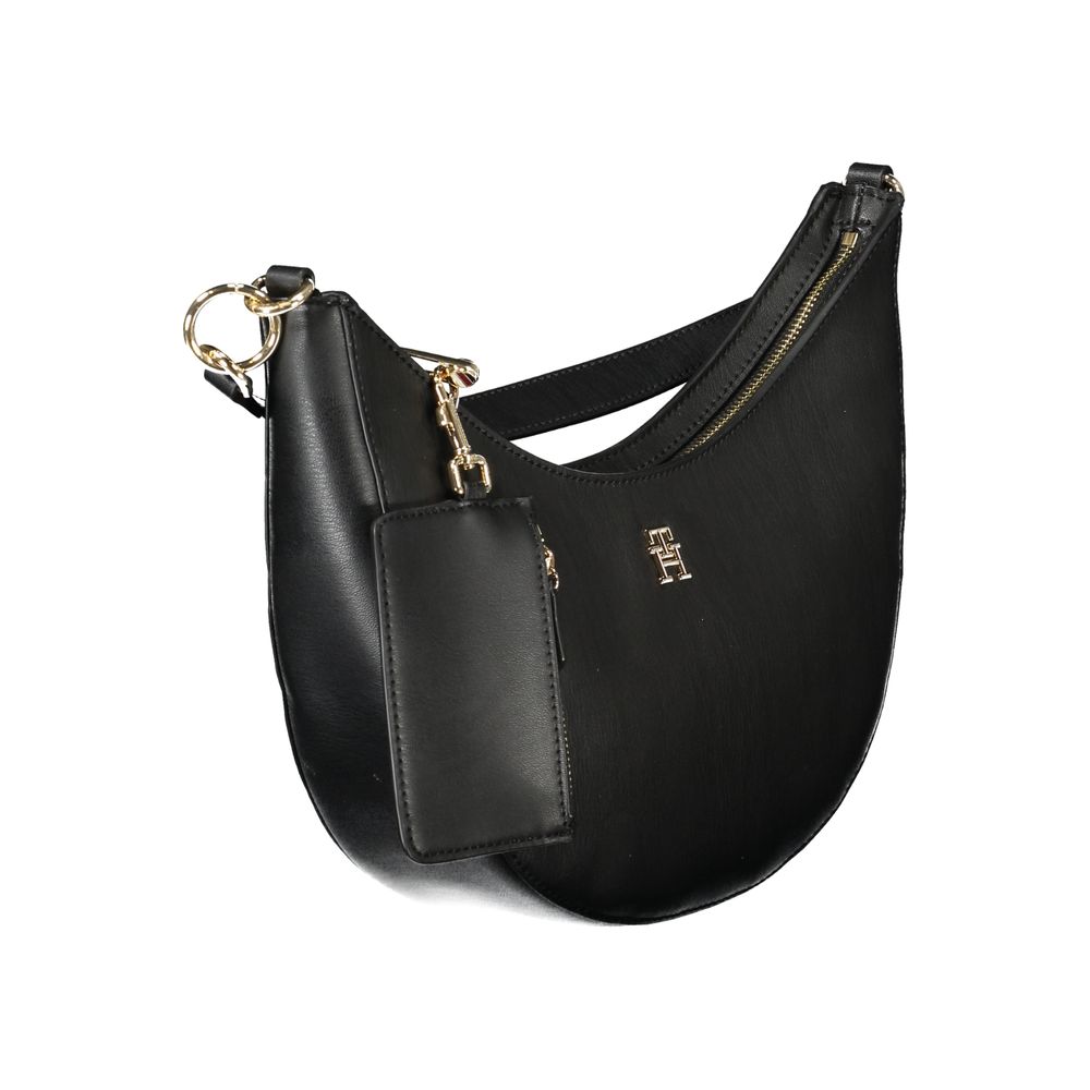 Sac bandoulière Tommy Hilfiger en polyuréthane noir pour femme