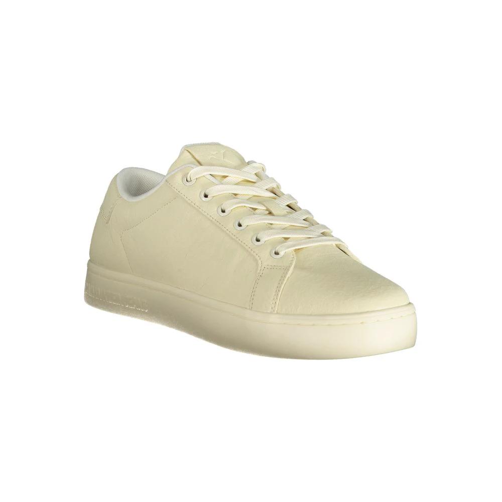 Baskets Calvin Klein blanches en polyester pour homme
