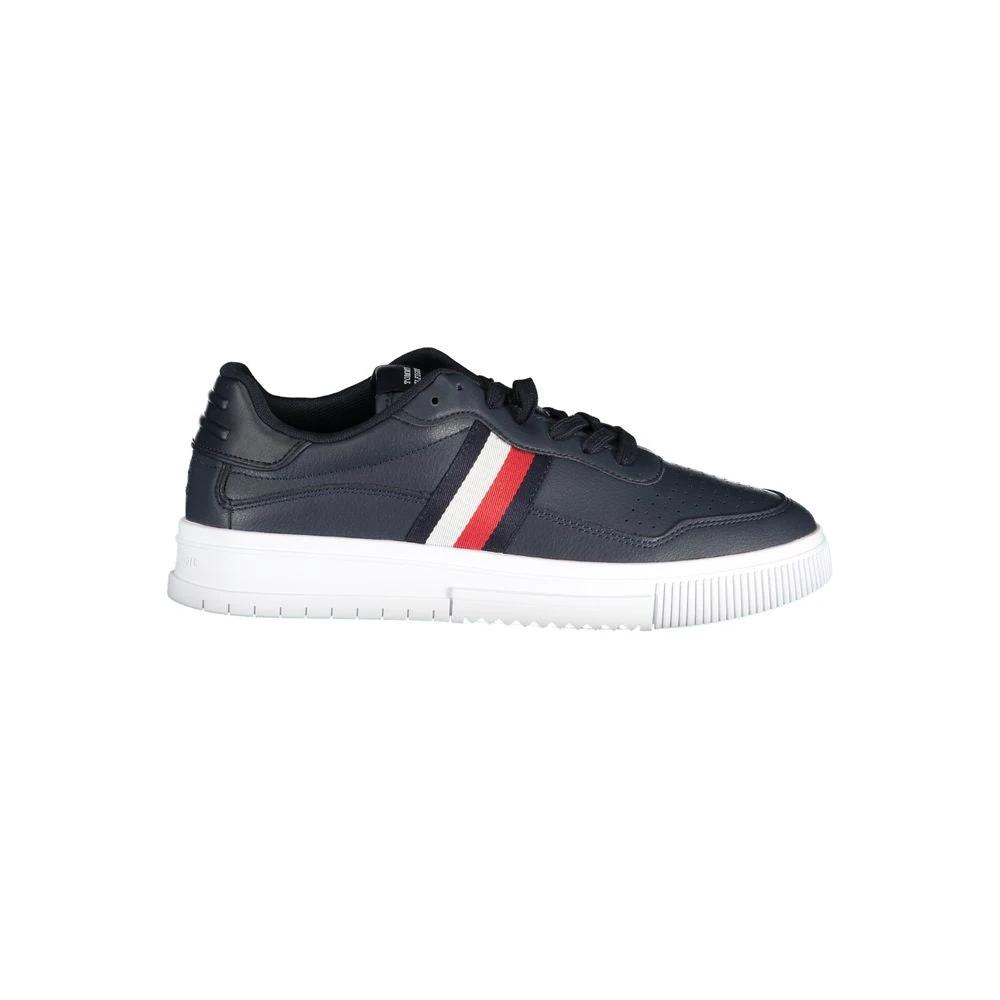 Tommy Hilfiger Blu Leather Men Sneaker Tommy Hilfiger