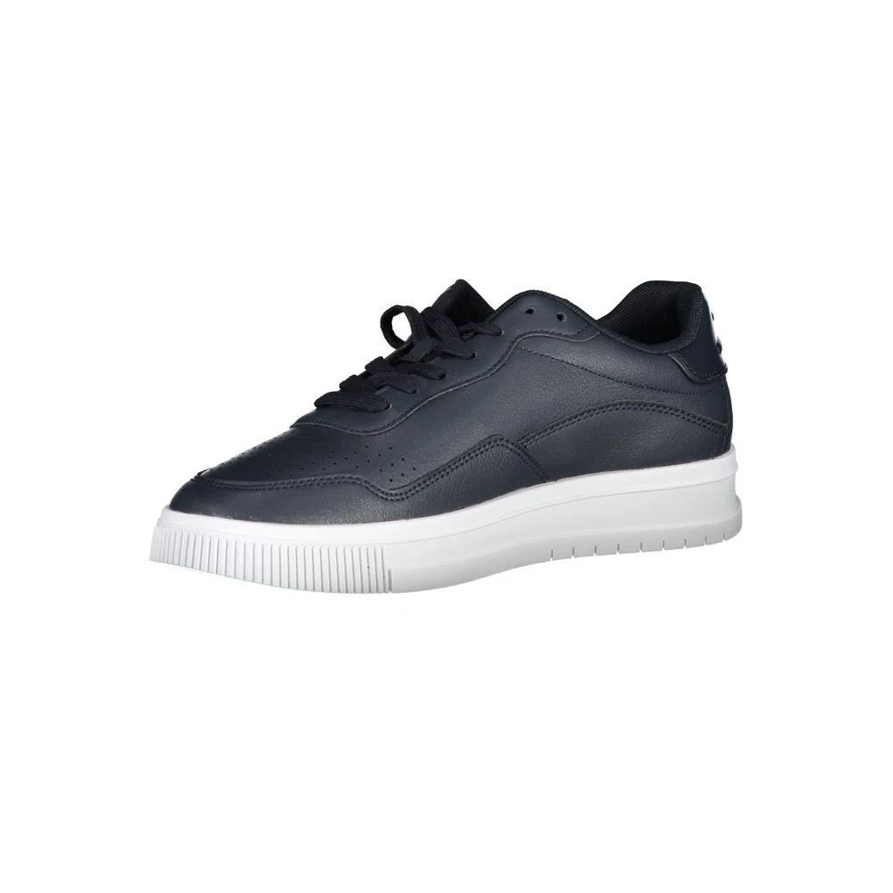 Tommy Hilfiger Blu Leather Men Sneaker Tommy Hilfiger
