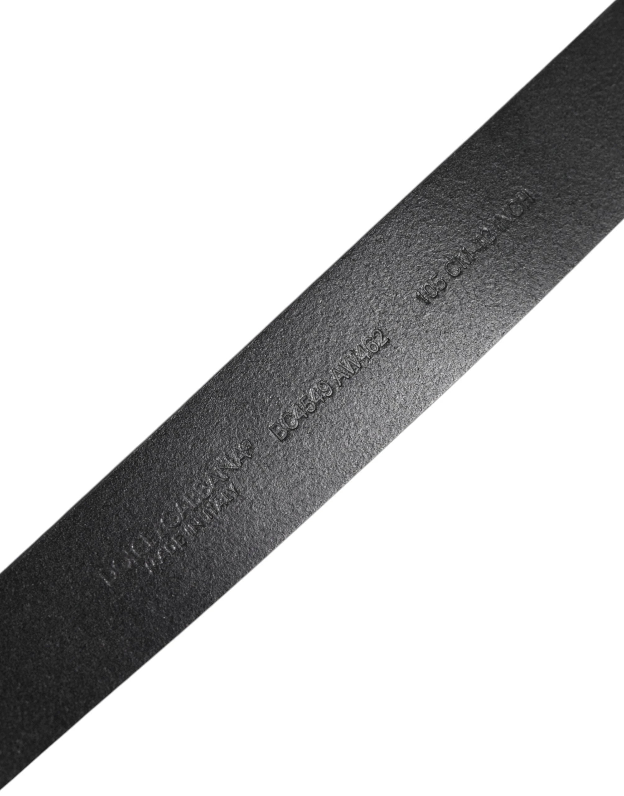 Dolce & Gabbana Black Classic Leather Metal Buckle Belt by Dolce & Gabbana