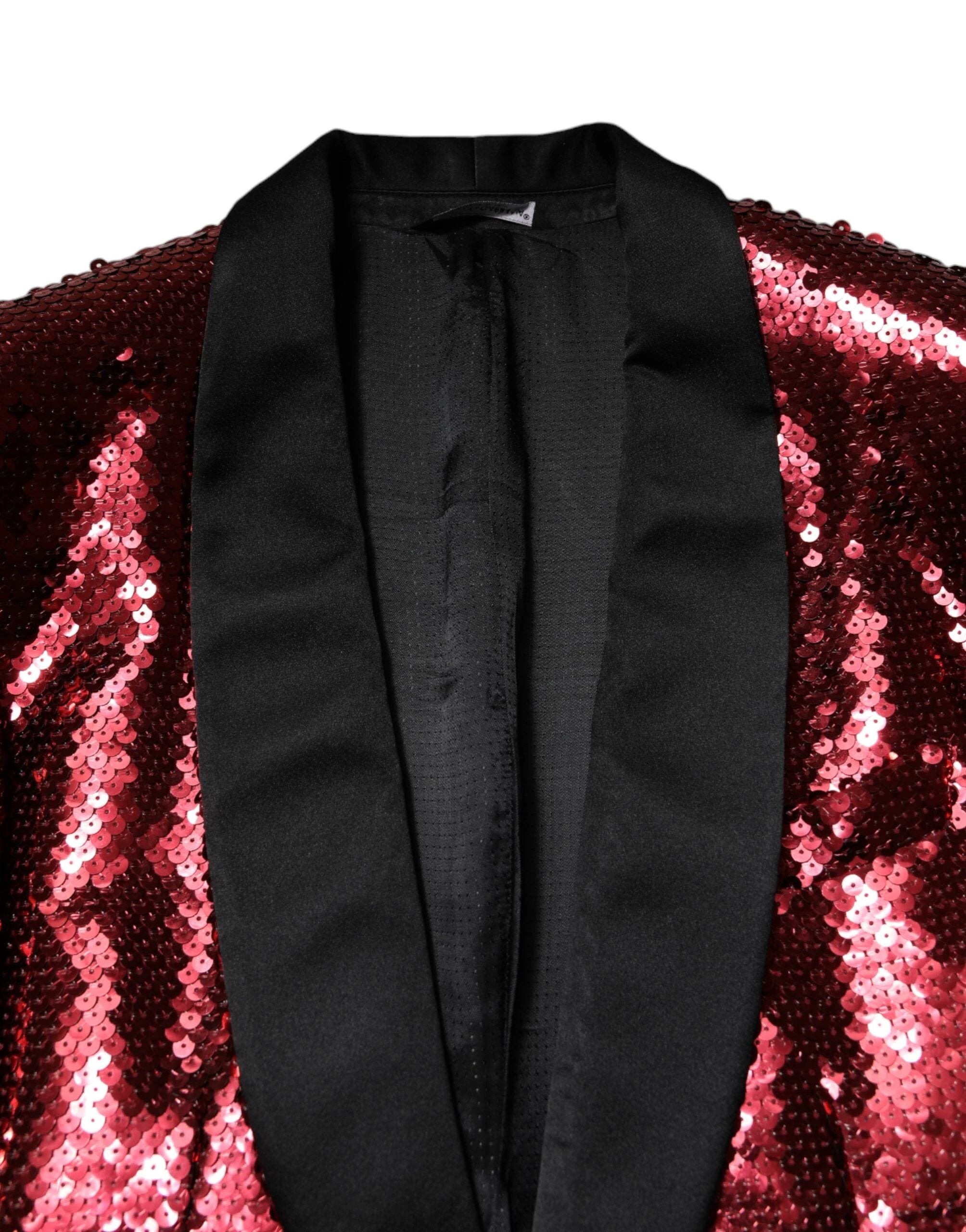 Dolce & Gabbana Red SICILIA Sequin Embellish Blazer Jacket by Dolce & Gabbana