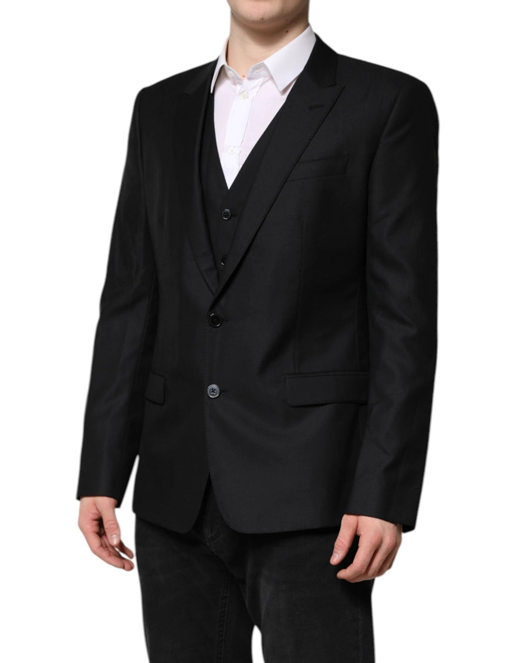Dolce & Gabbana Black Single Breasted Suit 2 Piece Jacket by Dolce & Gabbana