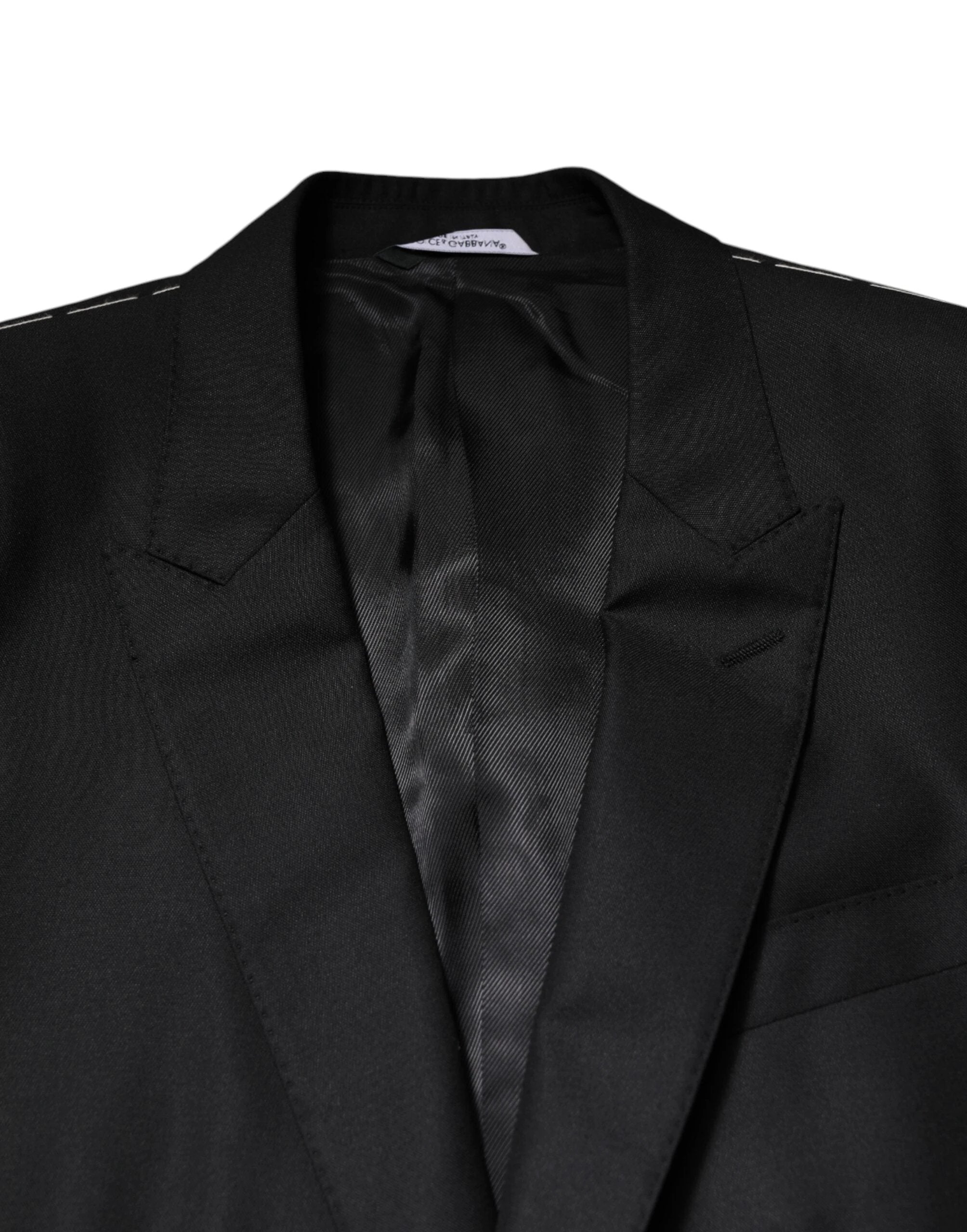 Dolce & Gabbana Black Single Breasted Suit 2 Piece Jacket by Dolce & Gabbana