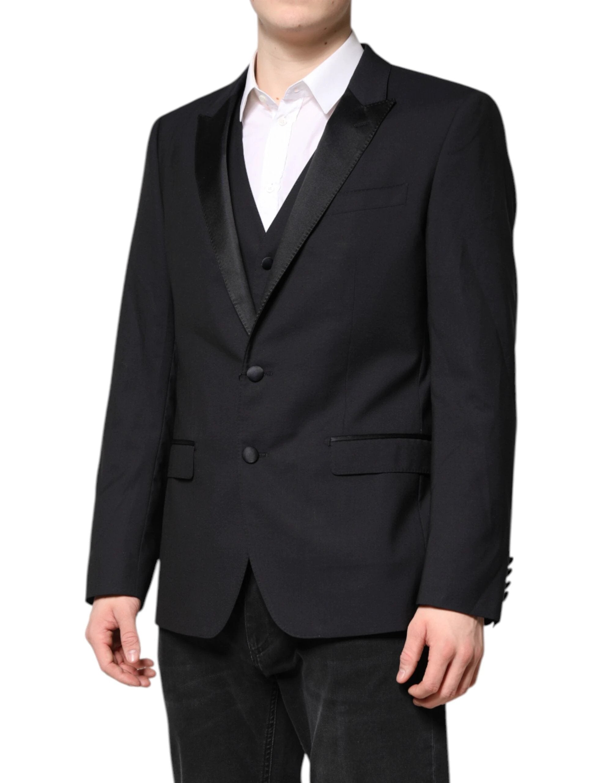 Dolce & Gabbana Dark Blue MARTINI Wool Suit 2 Piece Jacket by Dolce & Gabbana