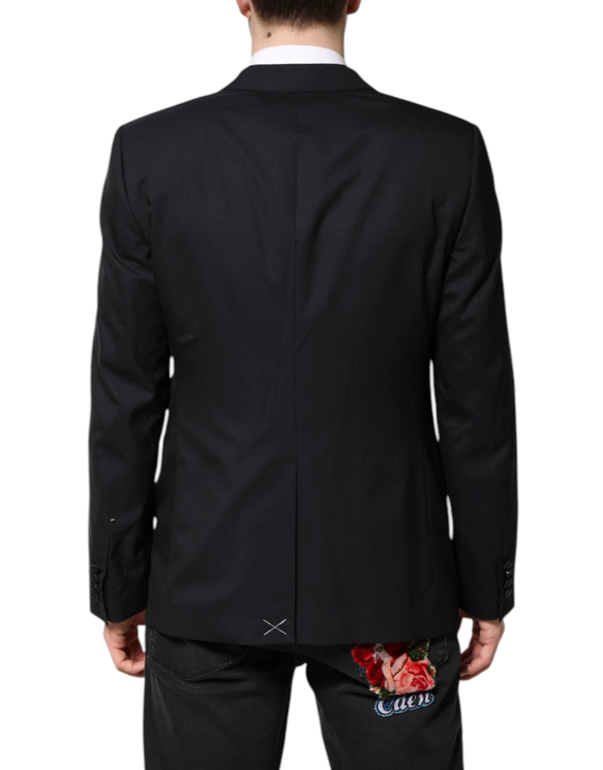 Dolce & Gabbana Dark Blue MARTINI Wool Suit 2 Piece Jacket by Dolce & Gabbana
