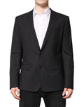 Dolce & Gabbana Dark Gray MARTINI Single Breasted Jacket by Dolce & Gabbana