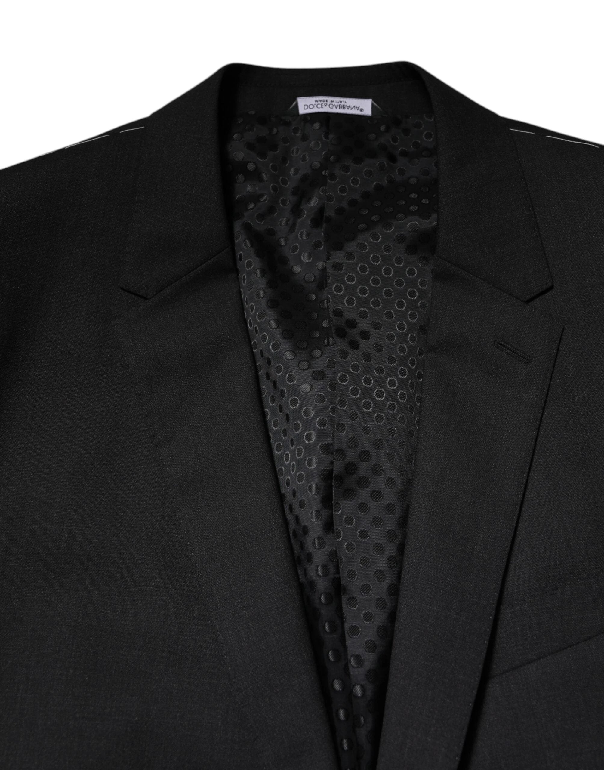 Dolce & Gabbana Dark Gray MARTINI Single Breasted Jacket by Dolce & Gabbana