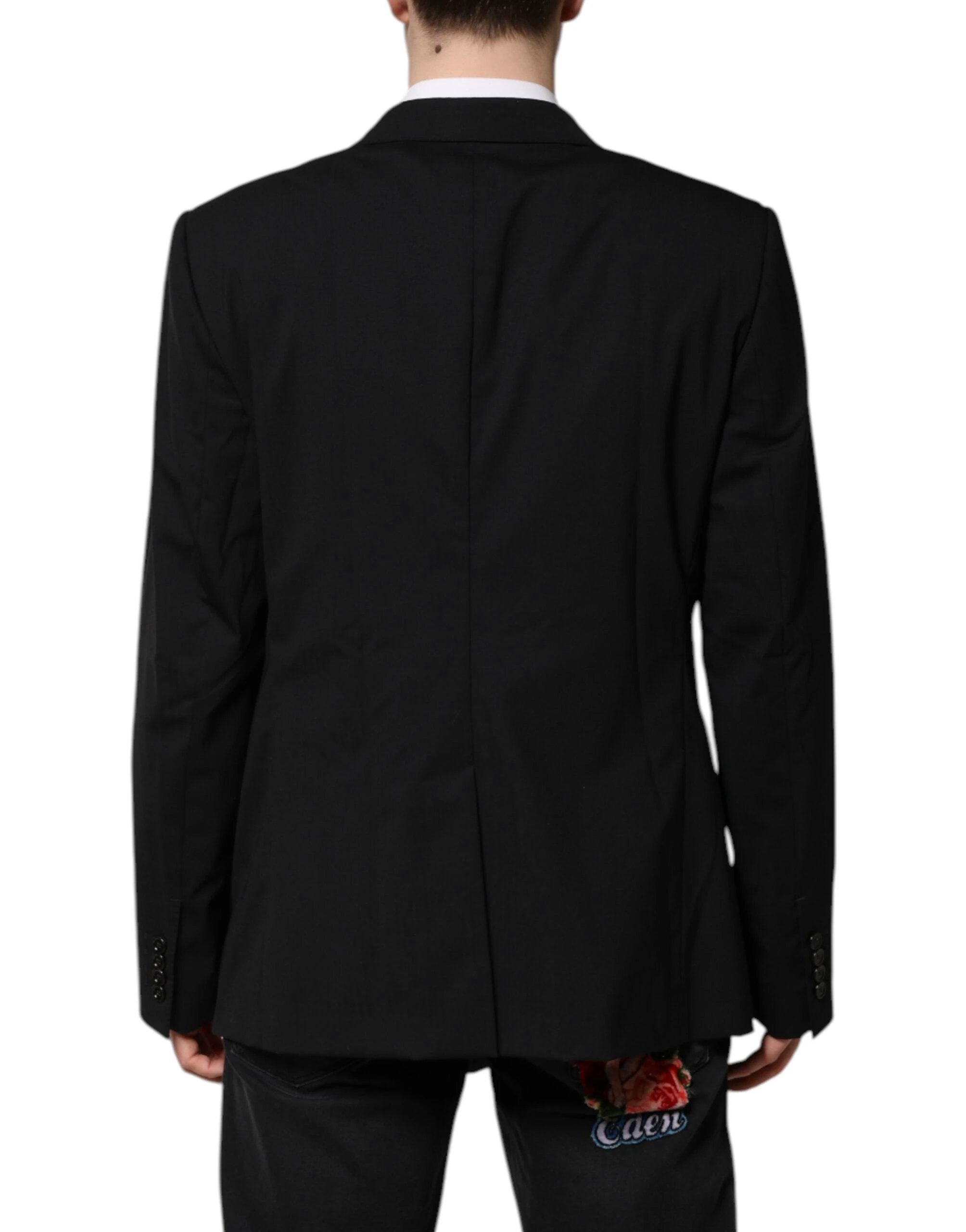 Dolce & Gabbana Black MARTINI Double Breasted Suit Jacket by Dolce & Gabbana