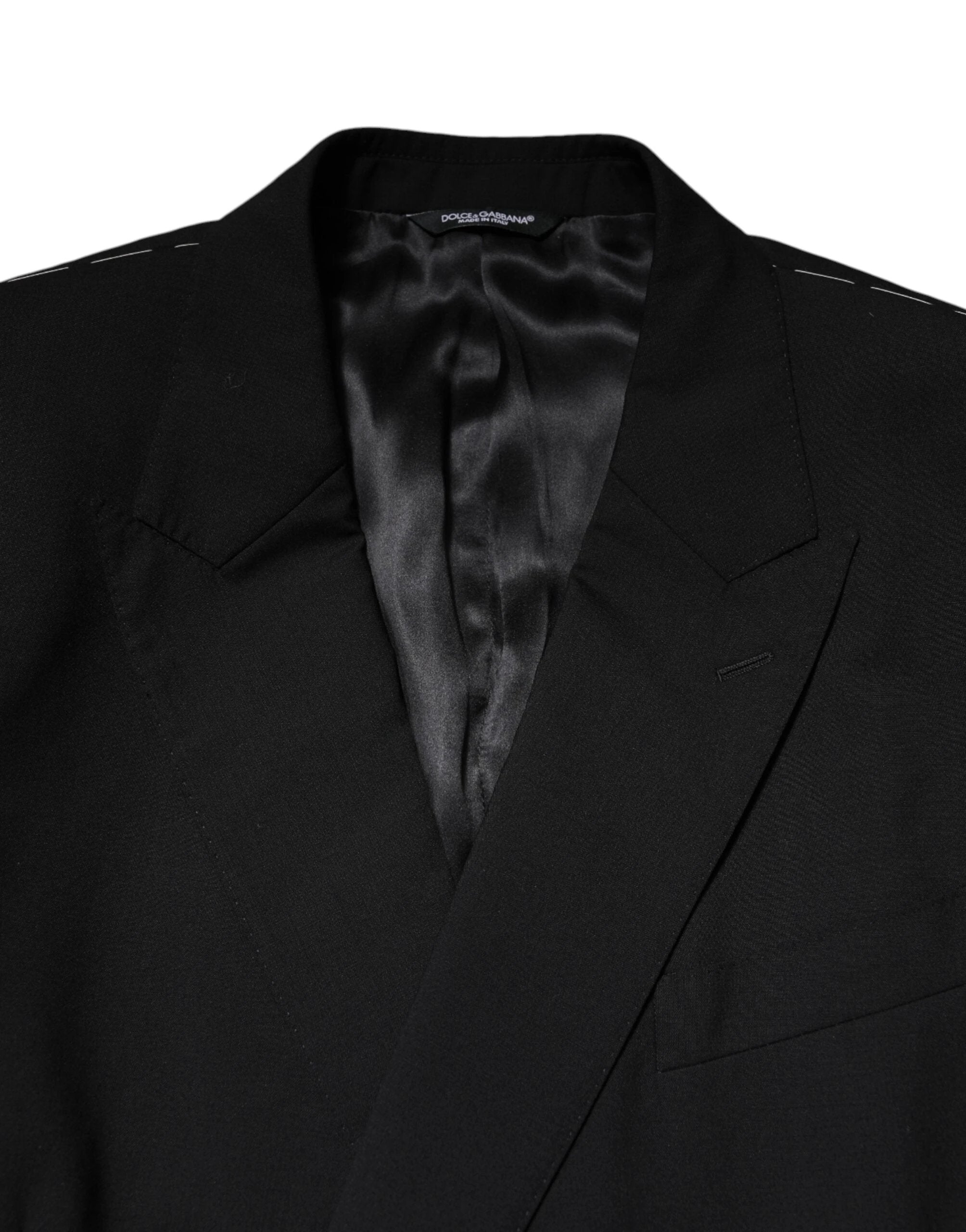 Dolce & Gabbana Black MARTINI Double Breasted Suit Jacket by Dolce & Gabbana