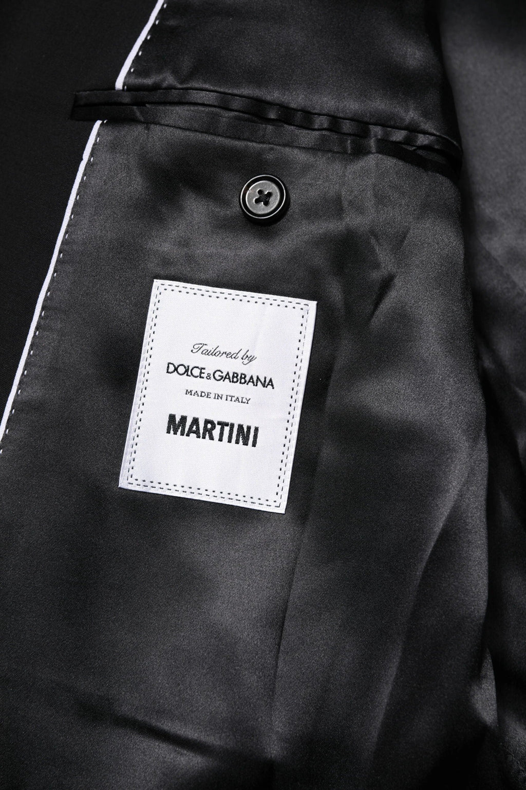 Dolce & Gabbana Black MARTINI Double Breasted Suit Jacket by Dolce & Gabbana
