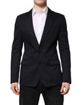 Dolce & Gabbana Dark Blue TAORMINA Cotton Blazer Suit Jacket by Dolce & Gabbana