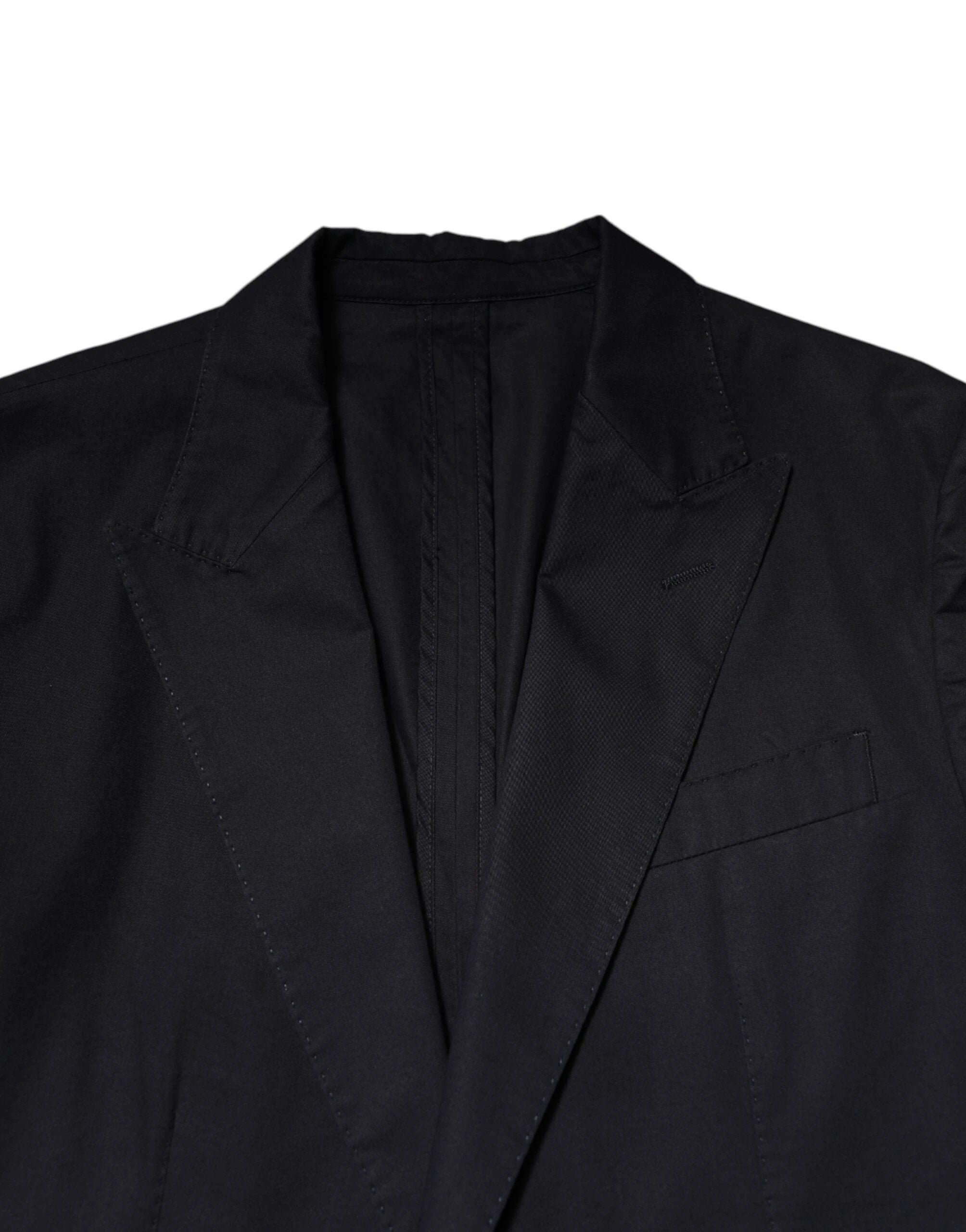 Dolce & Gabbana Dark Blue TAORMINA Cotton Blazer Suit Jacket by Dolce & Gabbana