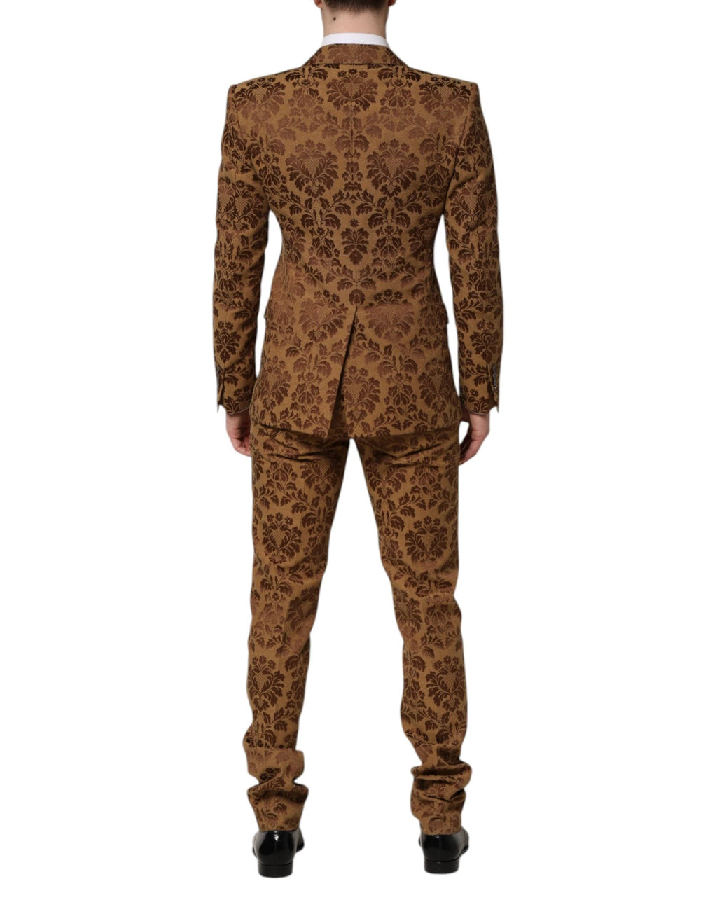 Dolce & Gabbana Brown Floral Jacquard SICILIA 2 Piece Suit by Dolce & Gabbana