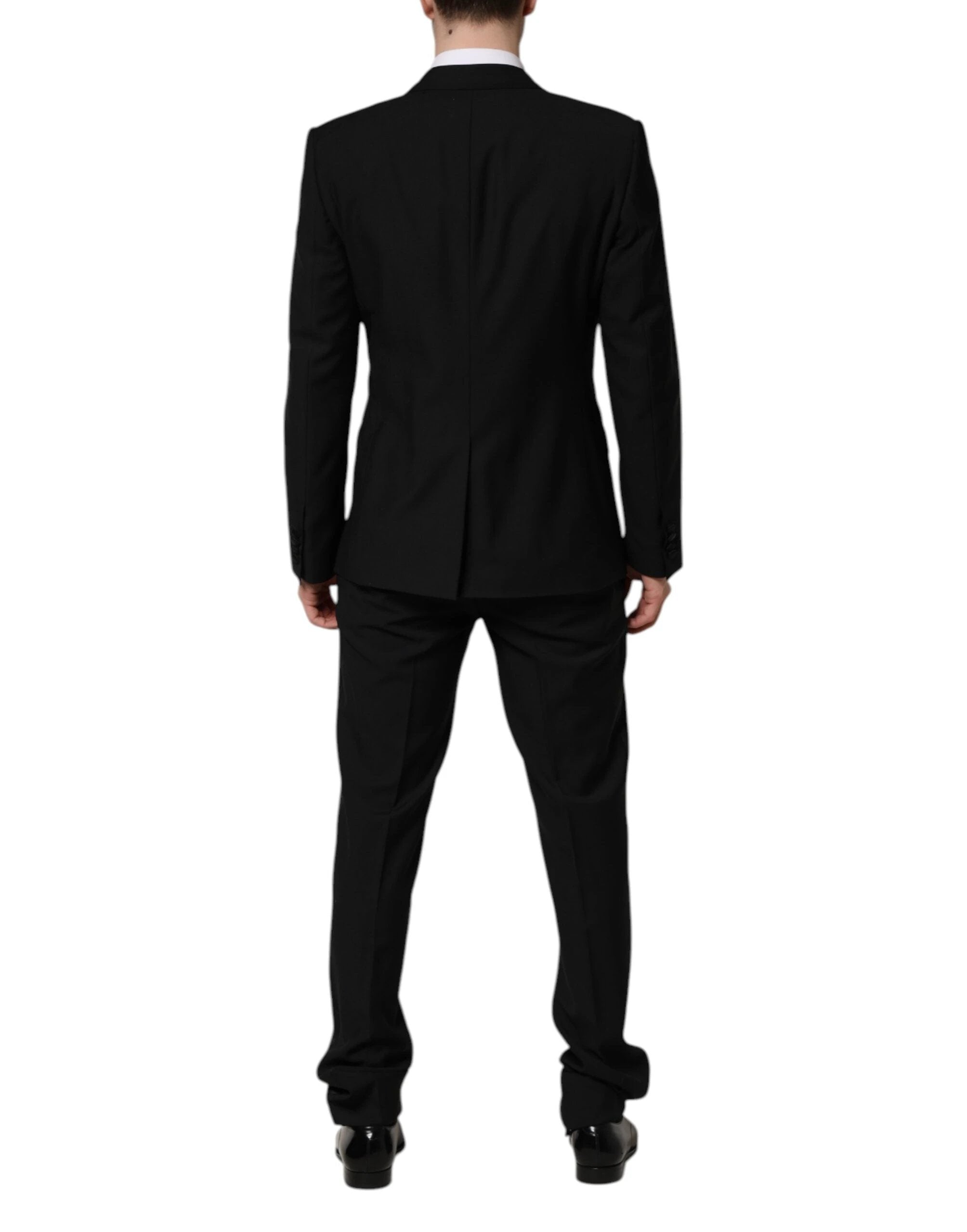 Dolce & Gabbana Black MARTINI Crystal Embellished 3 Pc Suit by Dolce & Gabbana