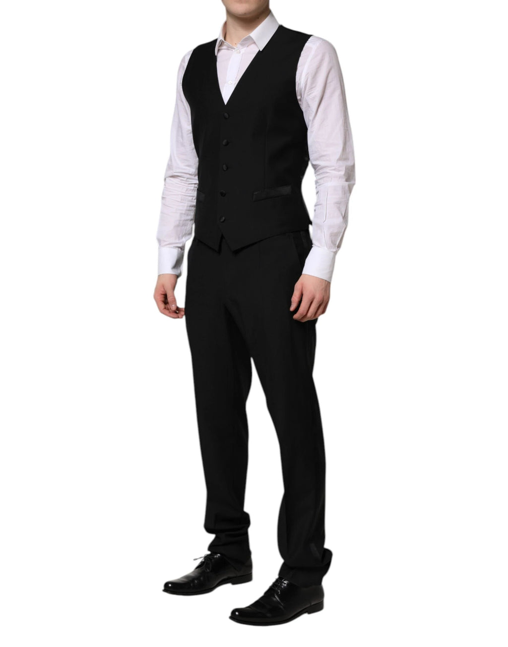 Dolce & Gabbana Black MARTINI Crystal Embellished 3 Pc Suit by Dolce & Gabbana