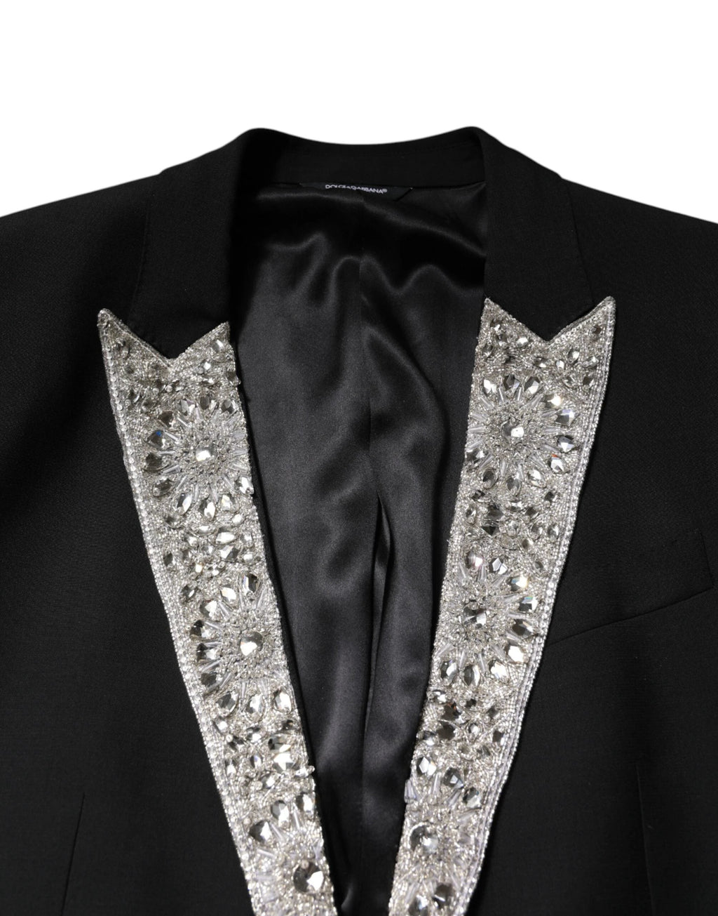 Dolce & Gabbana Black MARTINI Crystal Embellished 3 Pc Suit by Dolce & Gabbana