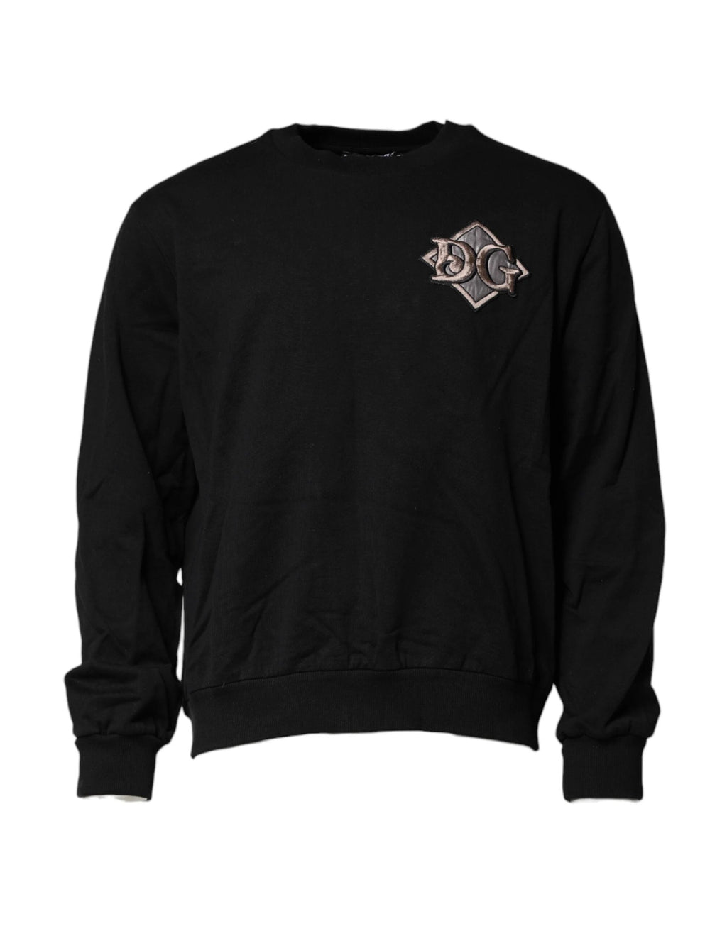 Dolce & Gabbana Black Logo Embroidery Sweatshirt Sweater by Dolce & Gabbana