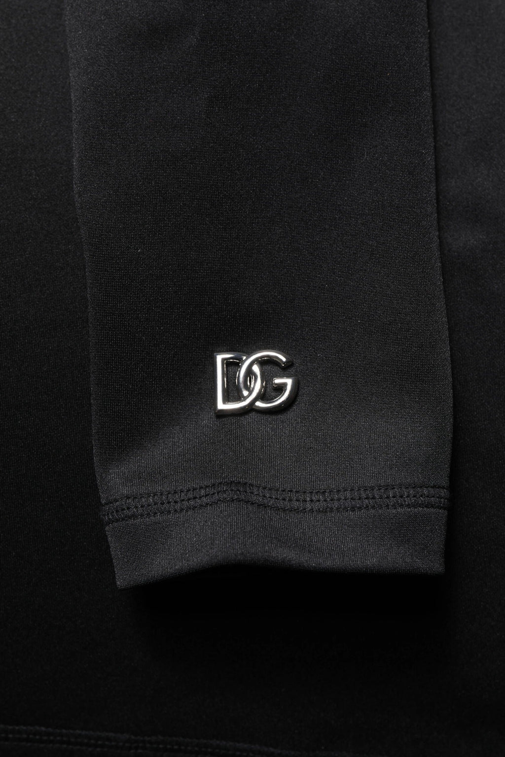 Dolce & Gabbana Black Polyester Turtleneck Pullover Sweater by Dolce & Gabbana