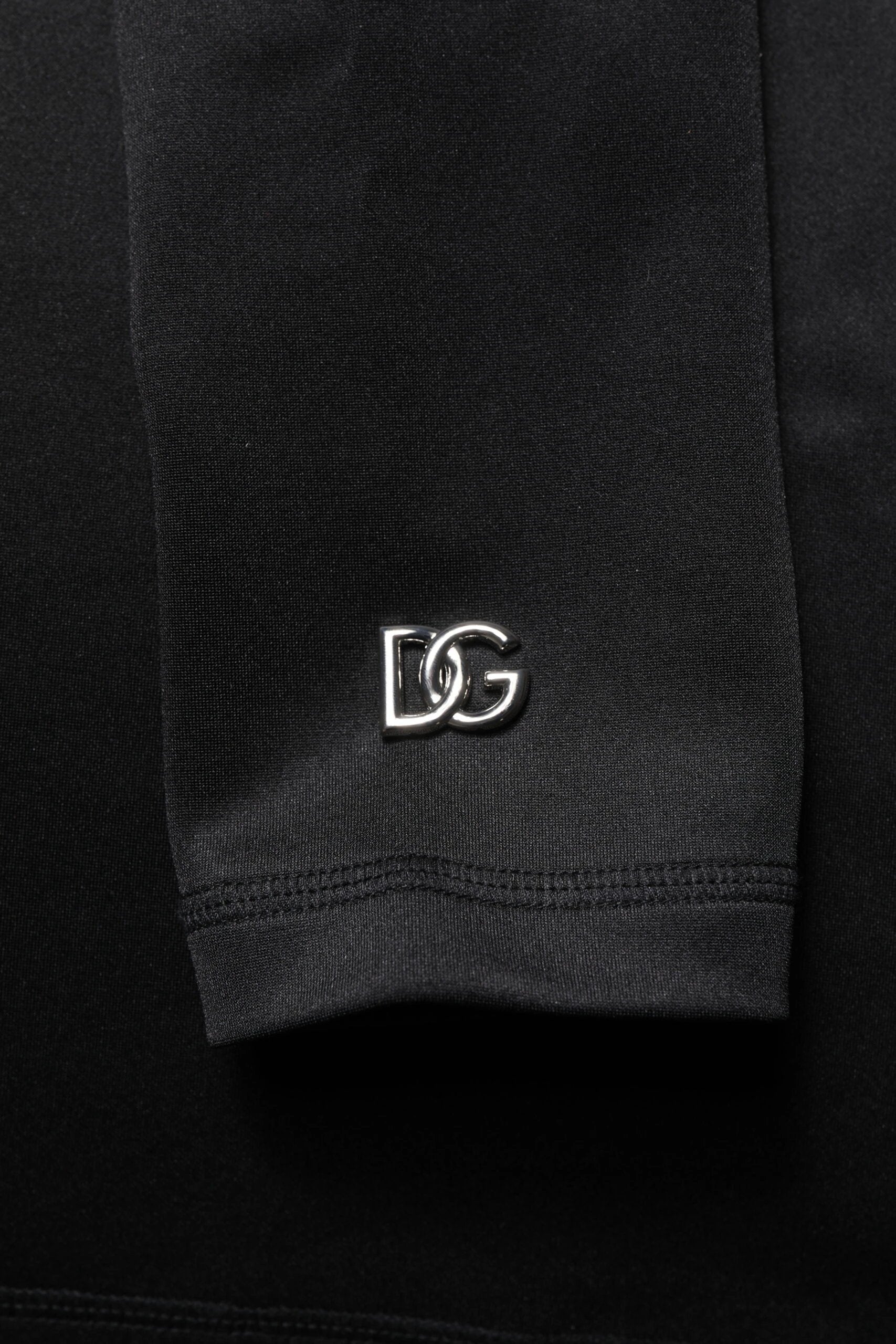 Dolce & Gabbana Black Polyester Turtleneck Pullover Sweater by Dolce & Gabbana
