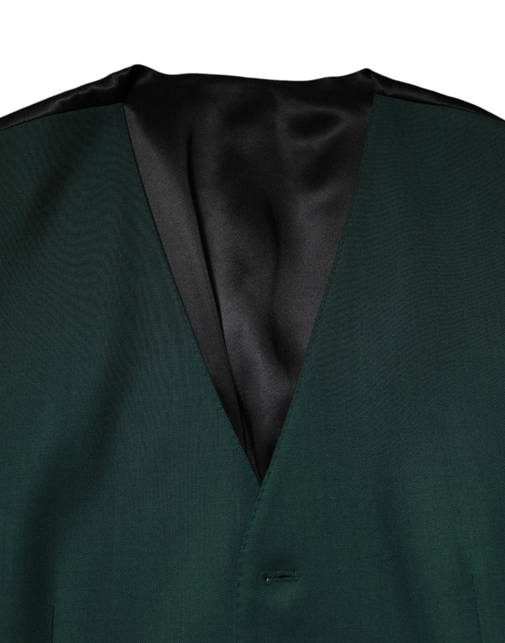 Dolce & Gabbana Green Wool Dress Formal Men Waistcoat Vest by Dolce & Gabbana