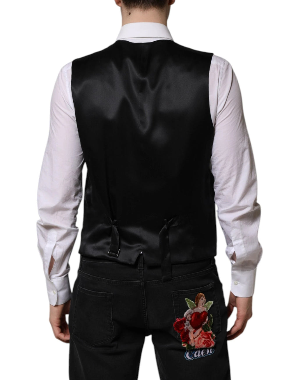 Dolce & Gabbana Dark Brown Dress Formal Men Waistcoat Vest by Dolce & Gabbana
