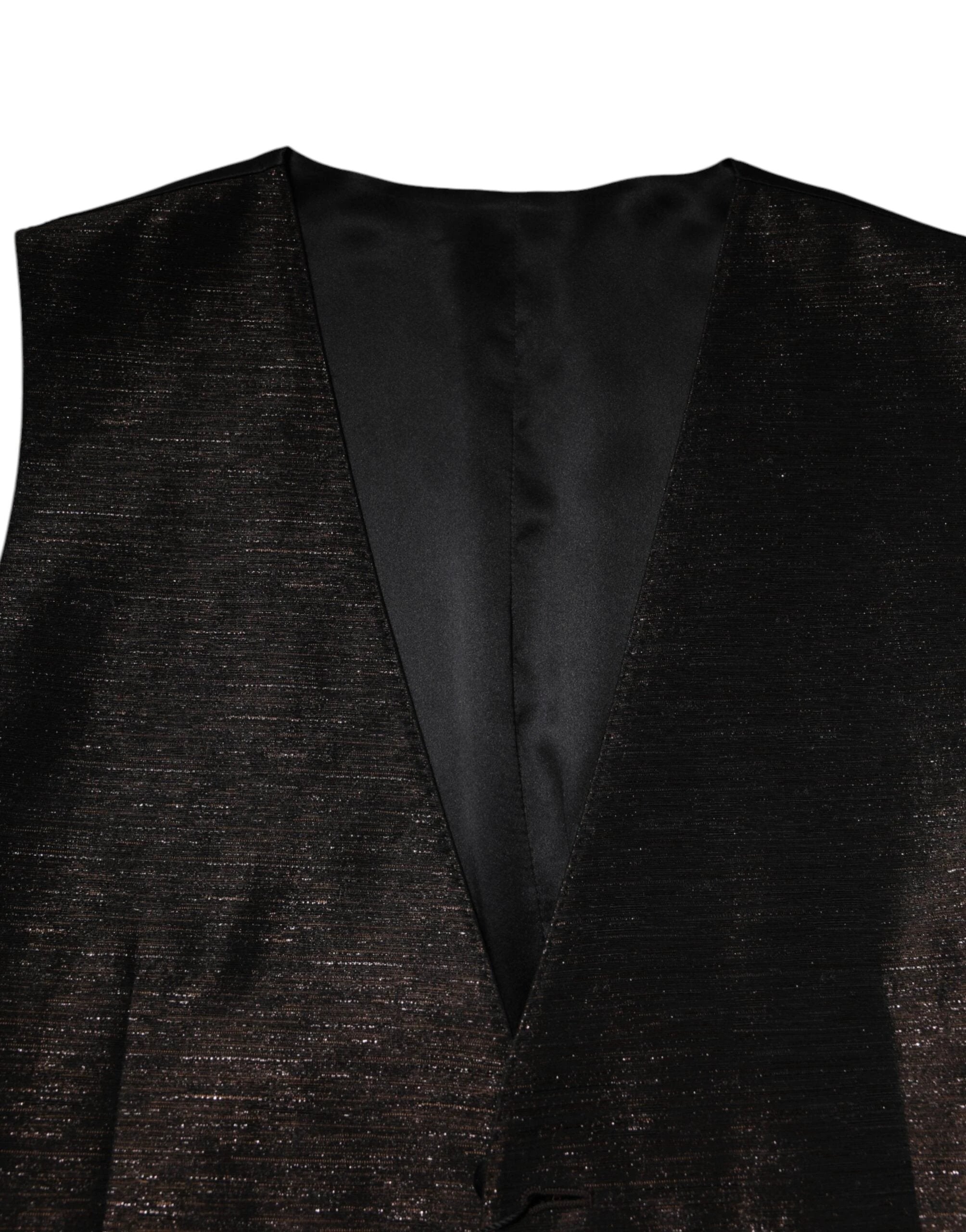 Dolce & Gabbana Dark Brown Dress Formal Men Waistcoat Vest by Dolce & Gabbana