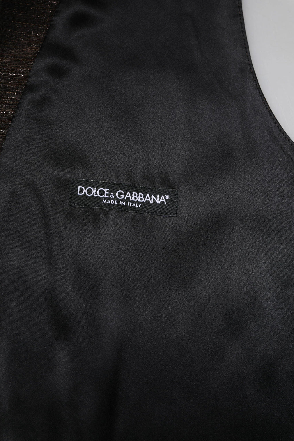 Dolce & Gabbana Dark Brown Dress Formal Men Waistcoat Vest by Dolce & Gabbana