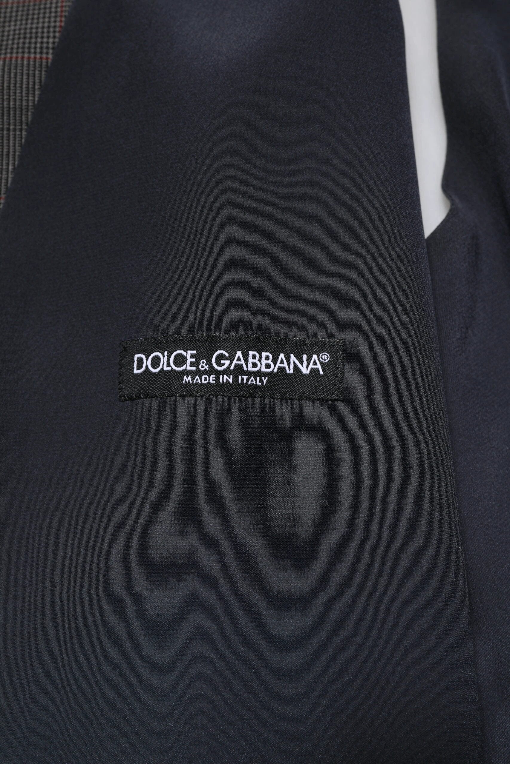 Dolce & Gabbana Gray Plaid Wool Formal Dress Waistcoat Vest by Dolce & Gabbana