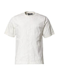 Dolce & Gabbana White Cotton Logo Embossed Crew Neck T-shirt by Dolce & Gabbana