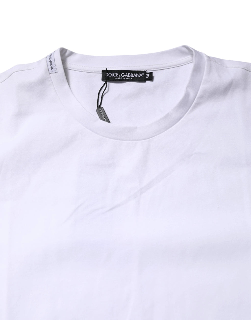 Dolce & Gabbana White Cotton Short Sleeves Crew Neck T-shirt by Dolce & Gabbana