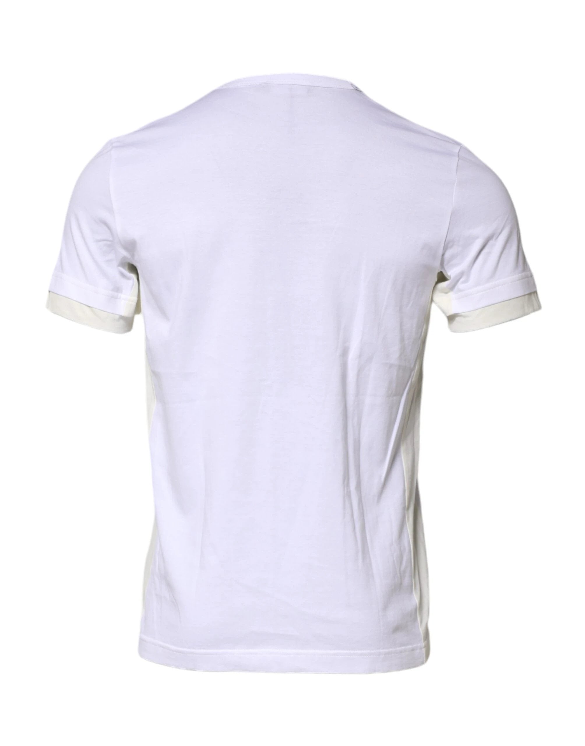 Dolce & Gabbana White Cotton Pocket Short Sleeves T-shirt by Dolce & Gabbana