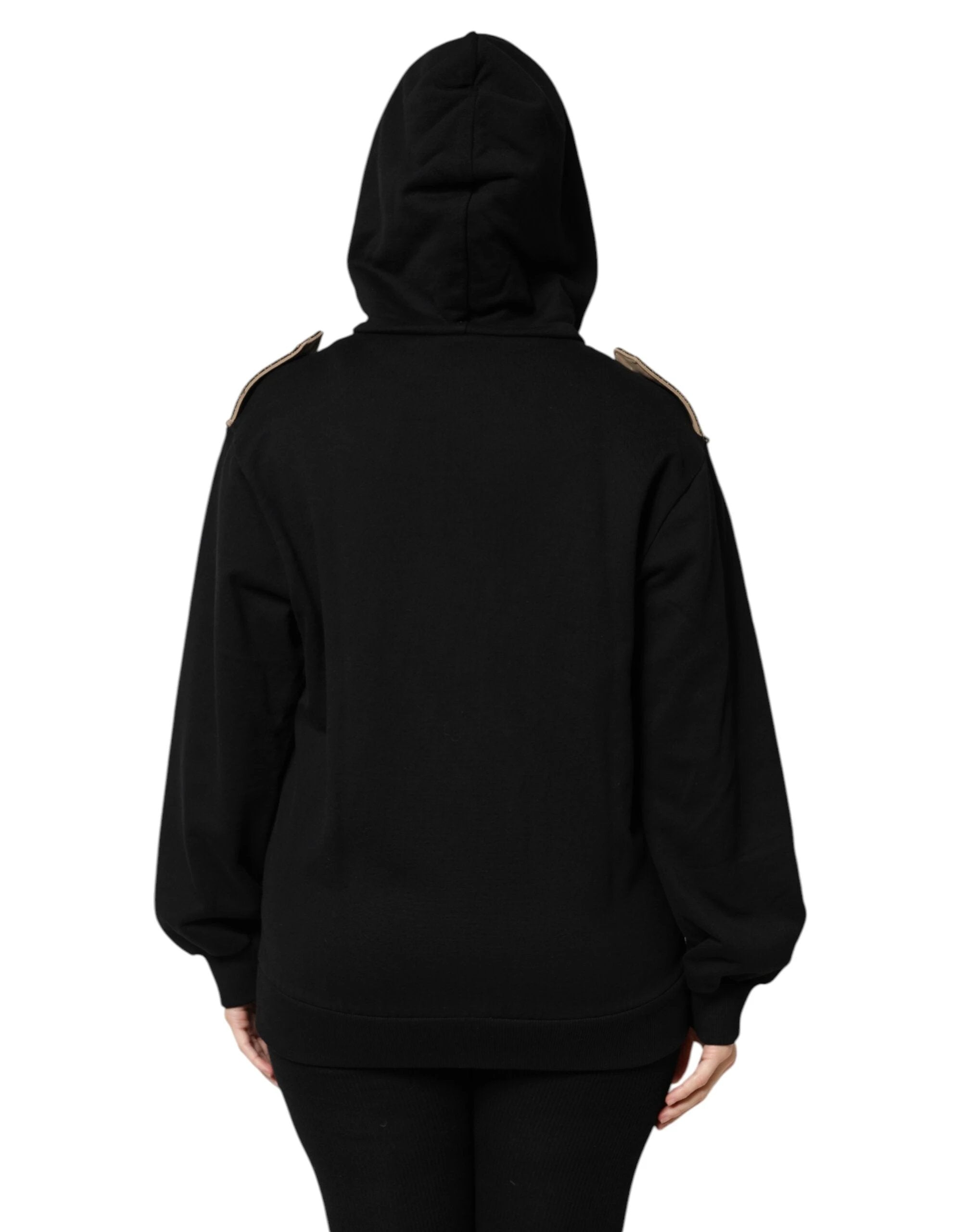 Dolce & Gabbana Black Logo Hooded Full Zip Sweatshirt Jacket by Dolce & Gabbana