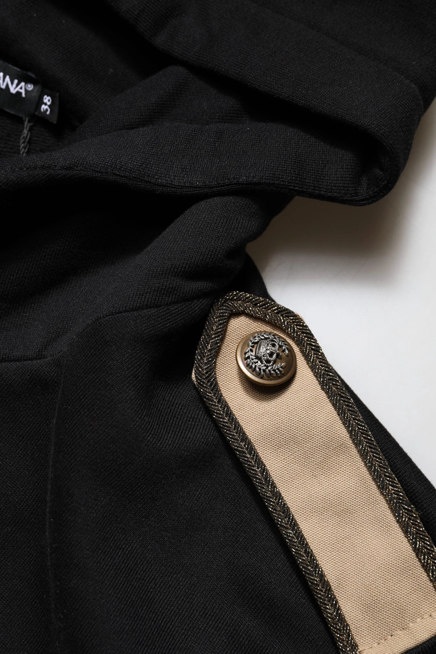 Dolce & Gabbana Black Logo Hooded Full Zip Sweatshirt Jacket by Dolce & Gabbana