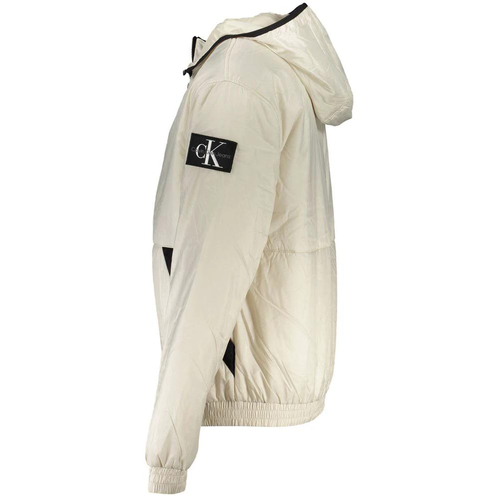 Calvin Klein Beige Recycled Polyester Men's Jacket Calvin Klein