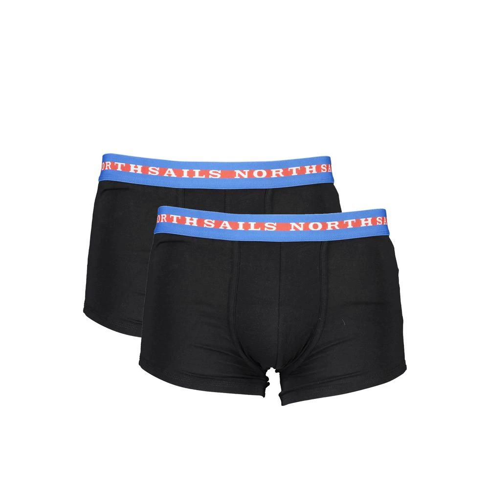 Boxer homme North Sails en coton noir