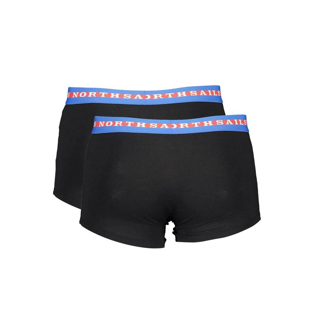 Boxer homme North Sails en coton noir